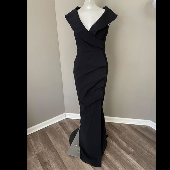 Chiara Boni La Petite Robe Cocoon Collar Trumpet Dress Size 48 (12) $995 - Picture 4 of 8